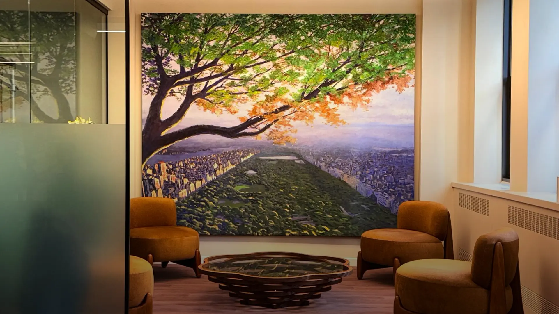 Private luxury fitness club interior on Park Avenue in Manhattan